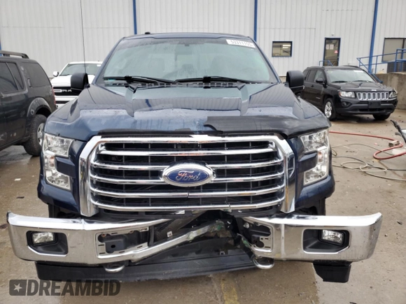 2017 Ford F-150 XL with VIN 1FTEW1EP2HFB80607, listed as a Copart auction lot 53311155 with 55,378 mi miles and Salvage title. Bid and sale history available at DreamBid. Image 5.