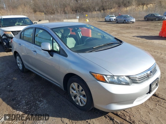 2012 Honda Civic LX с VIN 19XFB2F51CE012186, выставлен на аукционе IAAI как лот 41761074 с пробегом 107 789 миль миль и . История ставок и продаж доступна на DreamBid. Изображение 1.