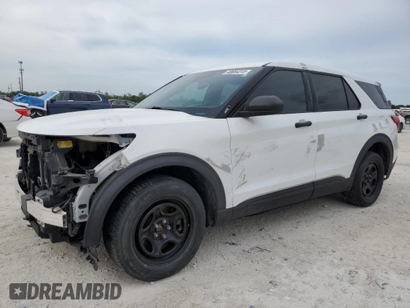 2021 Ford Police Interceptor Utility z VIN 1FM5K8AW4MNA01237, wystawiony jako Copart lot #48664315 z przebiegiem Nie podano mil oraz Nie do naprawy. Historia ofert i sprzedaży dostępna na DreamBid. Obrazek 1.