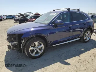 2020 Audi Q5 Premium Plus with VIN WA1BNAFY7L2034646, listed as a Copart auction lot 62927135 with 81,521 mi miles and Salvage title. Bid and sale history available at DreamBid. Image 1.