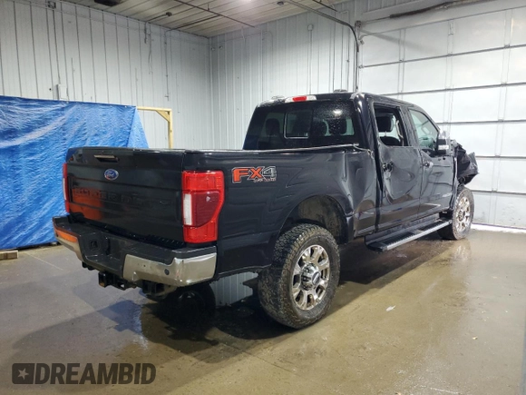 2020 Ford F-350 XL with VIN 1FT8W3BTXLEE40759, listed as a Copart auction lot 54581485 with 81,911 mi miles and Salvage title. Bid and sale history available at DreamBid. Image 3.