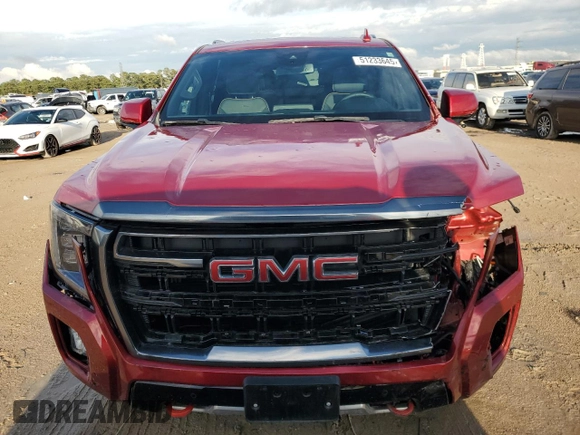 2023 GMC Yukon AT4 with VIN 1GKS2CKD7PR470556, listed as a Copart auction lot 51233645 with 30,735 mi miles and Salvage Title. Bid and sale history available at carsss.com. Image 5.