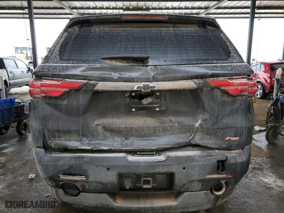 2022 Chevrolet Traverse RS with VIN 1GNERJKWXNJ107875, listed as a Copart auction lot 45517095 with 41,572 mi miles and Salvage Title. Bid and sale history available at carsss.com. Image 6.