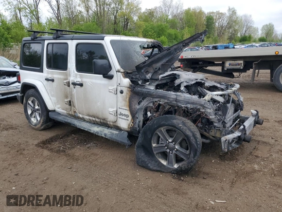 2018 Jeep Wrangler Unlimited Sahara с VIN 1C4HJXEN5JW211304, выставлен на аукционе Copart как лот 56694995 с пробегом Не указан миль и Чистый • Clean title. История ставок и продаж доступна на DreamBid. Изображение 4.