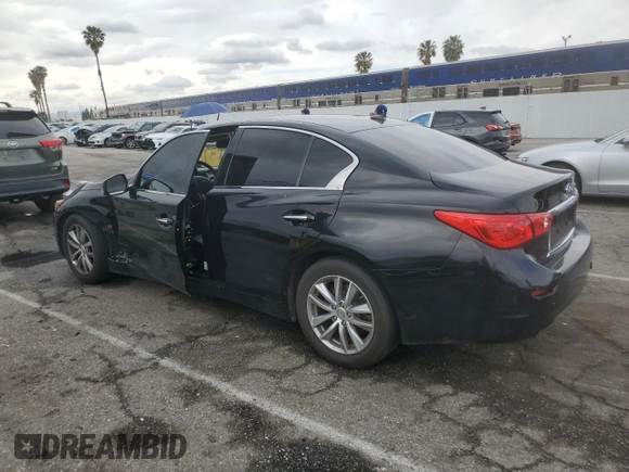 2016 Infiniti Q50 2.0t Premium with VIN JN1CV7AP4GM202199, listed as a Copart auction lot 48600515 with 112,485 mi miles and Salvage Title. Bid and sale history available at carsss.com. Image 2.