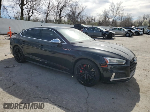 2018 Audi S5 Sportback Prestige z VIN WAUC4CF53JA062183, wystawiony jako Copart lot #50242895 z przebiegiem 101 244 mil mil oraz Czysty tytuł • Clean title. Historia ofert i sprzedaży dostępna na DreamBid. Obrazek 4.