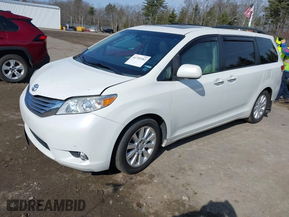 2011 Toyota Sienna XLE AAS with VIN 5TDYK3DC7BS054012, listed as a IAAI auction lot 41752182 with 123,226 mi miles and . Bid and sale history available at DreamBid. Image 21.