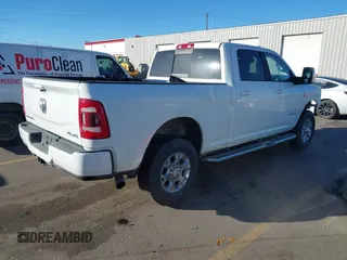 2024 Ram 2500 Laramie with VIN 3C6UR5FL9RG268101, listed as a IAAI auction lot 41538200 with 9,953 mi miles and . Bid and sale history available at DreamBid. Image 4.