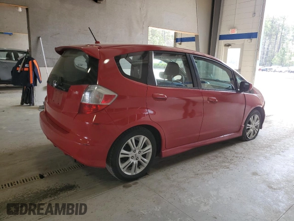 2009 Honda Fit Sport with VIN JHMGE884X9C001544, listed as a Copart auction lot 51390295 with 169,432 mi miles and Salvage Title. Bid and sale history available at carsss.com. Image 3.