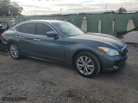2012 Infiniti M37 with VIN JN1BY1AP9CM334966, listed as a Copart auction lot 89177485 with 140883 miles and Salvage Title. Bid and sale history available at carsss.com. Image 4.