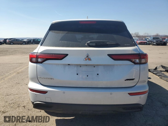2022 Mitsubishi Outlander ES with VIN JA4J4TA81NZ028465, listed as a Copart auction lot 48667235 with 40,894 mi miles and Salvage Title. Bid and sale history available at carsss.com. Image 6.