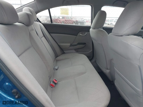 2012 Honda Civic Sdn LX with VIN 2HGFB2F50CH582539, listed as a IAAI auction lot 41296020 with 65,334 mi miles. Bid and sale history available at carsss.com. Image 8.