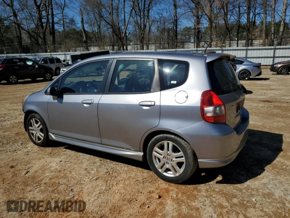 2008 Honda Fit Sport with VIN JHMGD38668S043186, listed as a Copart auction lot 48533055 with 95,396 mi miles and Salvage Title. Bid and sale history available at carsss.com. Image 2.