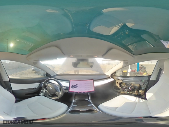 2019 Tesla Model 3 Long Range with VIN 5YJ3E1EB0KF238370, listed as a Copart auction lot 42452465 with 60,857 mi miles and Salvage Title. Bid and sale history available at carsss.com. Image 14.