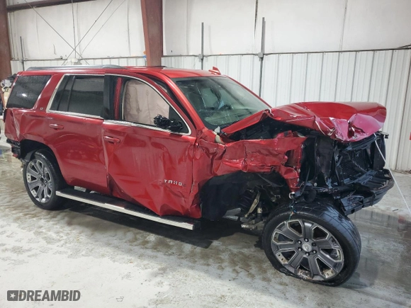2015 Chevrolet Tahoe LT with VIN 1GNSKBKC5FR523712, listed as a Copart auction lot 51053725 with 0 mi miles and Salvage Title. Bid and sale history available at carsss.com. Image 4.