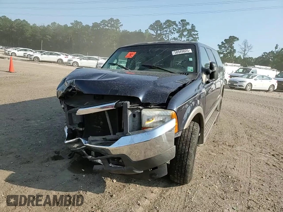 2000 Ford Excursion Limited with VIN 1FMNU42F5YEA90629, listed as a Copart auction lot 58949025 with 449,482 mi miles and Salvage title. Bid and sale history available at DreamBid. Image 14.