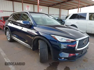 2019 Infiniti QX50 LUXE with VIN 3PCAJ5M19KF145236, listed as a IAAI auction lot 41783512 with 95,206 mi miles. Bid and sale history available at carsss.com. Image 1.