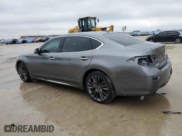 2018 Infiniti Q70 Luxe with VIN JN1BY1PP6JM330765, listed as a Copart auction lot 86396874 with 80,950 mi miles and Clean title. Bid and sale history available at DreamBid. Image 2.