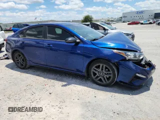 2021 Kia Forte GT-Line with VIN 3KPF34AD1ME342001, listed as a Copart auction lot 62531695 with 40,448 mi miles and Salvage title. Bid and sale history available at DreamBid. Image 4.