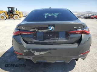 2023 BMW i4 eDrive40 with VIN WBY73AW0XPFR26365, listed as a Copart auction lot 56900944 with 15,017 mi miles and Salvage Title. Bid and sale history available at carsss.com. Image 6.