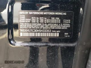 2017 BMW X1 sDrive28i with VIN WBXHU7C30H5H33353, listed as a Copart auction lot 47473445 with 97,579 mi miles and Salvage Title. Bid and sale history available at carsss.com. Image 13.