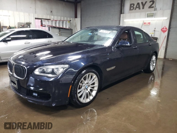 2015 BMW 7 Series 750i xDrive with VIN WBAYB6C53FD225423, listed as a Copart auction lot 78827414 with 69,780 mi miles and Salvage Title. Bid and sale history available at carsss.com. Image 1.