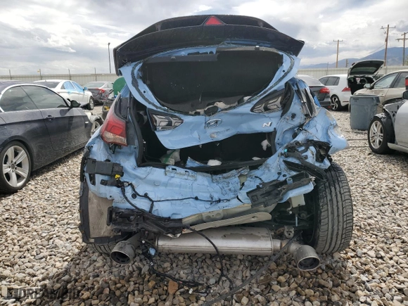 2022 Hyundai Veloster N with VIN KMHT36AH5NU012801, listed as a Copart auction lot 71395064 with 20,133 mi miles and Salvage Title. Bid and sale history available at carsss.com. Image 6.