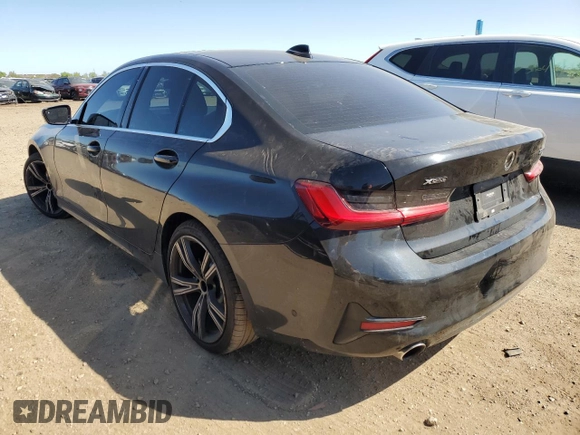 2019 BMW 3 Series 330i xDrive with VIN WBA5R7C56KAJ79537, listed as a Copart auction lot 56411495 with 72,243 mi miles and Salvage title. Bid and sale history available at DreamBid. Image 2.