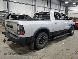 2017 Ram 1500 Rebel with VIN 1C6RR7YT4HS522710, listed as a Copart auction lot 51519335 with 208,742 mi miles and Salvage title. Bid and sale history available at DreamBid. Image 3.