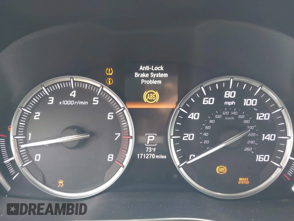 2016 Acura MDX with VIN 5FRYD3H26GB008189, listed as a IAAI auction lot 41395036 with 171,270 mi miles. Bid and sale history available at carsss.com. Image 7.