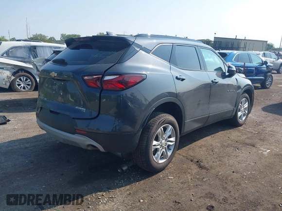 2022 Chevrolet Blazer LT with VIN 3GNKBHR40NS161611, listed as a IAAI auction lot 42393206 with 67,203 mi miles and . Bid and sale history available at DreamBid. Image 4.