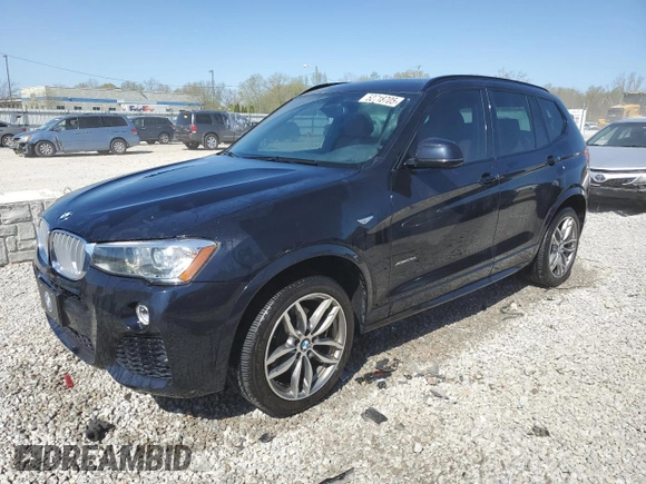2017 BMW X3 xDrive28i with VIN 5UXWX9C35H0W70119, listed as a Copart auction lot 52718705 with 70,277 mi miles and Salvage Title. Bid and sale history available at DreamBid. Image 1.