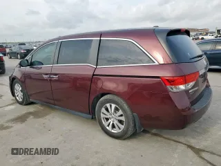 2015 Honda Odyssey EX-L with VIN 5FNRL5H66FB027802, listed as a Copart auction lot 54061475 with 44,489 mi miles and Salvage Title. Bid and sale history available at carsss.com. Image 2.