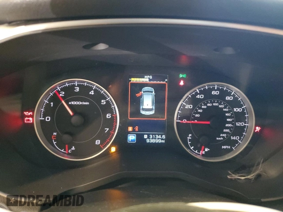 2019 Subaru Ascent Premium with VIN 4S4WMACD4K3466630, listed as a Copart auction lot 48941495 with 93,899 mi miles and Non repairable. Bid and sale history available at DreamBid. Image 9.