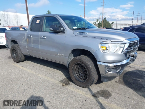 2020 Ram 1500 Big Horn with VIN 1C6RREBT9LN277777, listed as a IAAI auction lot 41725484 with 83,020 mi miles. Bid and sale history available at carsss.com. Image 1.
