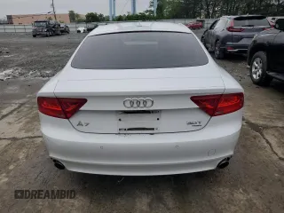 2015 Audi A7 Premium Plus with VIN WAUWGAFC2FN016867, listed as a Copart auction lot 57222335 with 86,014 mi miles and Salvage title. Bid and sale history available at DreamBid. Image 6.