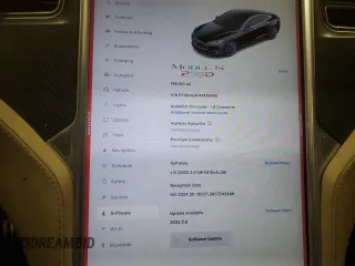 2015 Tesla Model S 85D with VIN 5YJSA1E45FF110480, listed as a Copart auction lot 49107655 with 186,150 mi miles and Salvage Title. Bid and sale history available at carsss.com. Image 9.