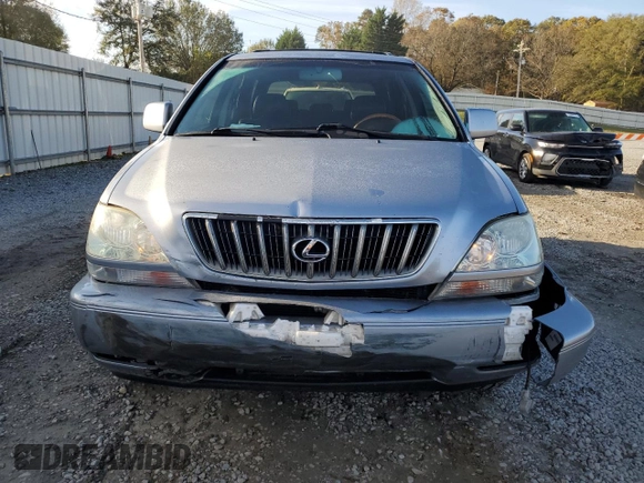 2001 Lexus RX 300 with VIN JTJGF10U010095633, listed as a Copart auction lot 79744634 with 186,324 mi miles and Salvage Title. Bid and sale history available at carsss.com. Image 5.