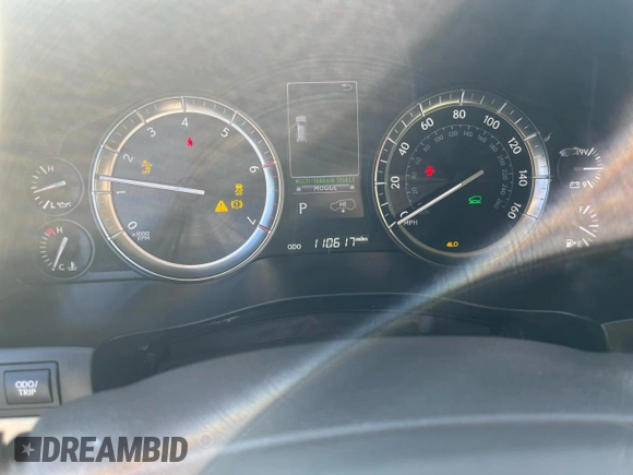 2016 Lexus LX 570 with VIN JTJHY7AX4G4217339, listed as a Copart auction lot 47264915 with 110,617 mi miles and Clean title. Bid and sale history available at DreamBid. Image 5.
