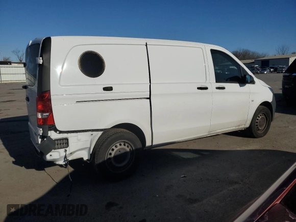 2022 Mercedes-Benz Metris Cargo with VIN W1YV0BEY4N4163973, listed as a Copart auction lot 87427614 with 19,490 mi miles and Salvage Title. Bid and sale history available at carsss.com. Image 3.