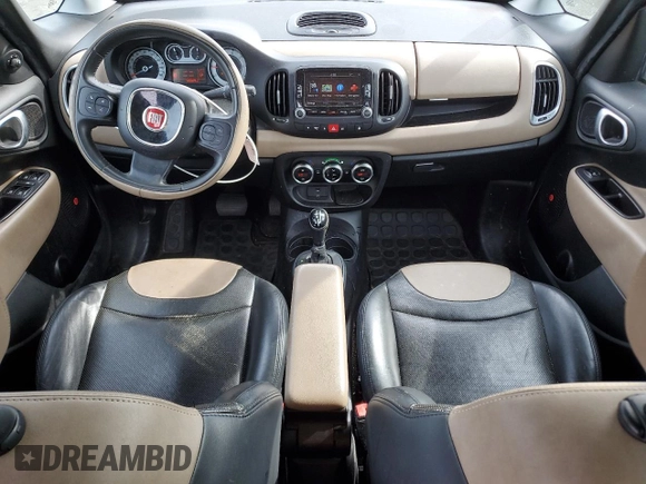 2015 FIAT 500L Lounge with VIN ZFBCFACH5FZ030024, listed as a Copart auction lot 54107425 with 126,689 mi miles and Clean Title. Bid and sale history available at DreamBid. Image 8.
