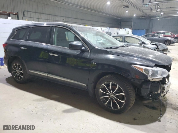 2015 Infiniti QX60 with VIN 5N1AL0MM7FC552414, listed as a Copart auction lot 87033624 with 165,698 mi miles and Salvage Title. Bid and sale history available at carsss.com. Image 4.