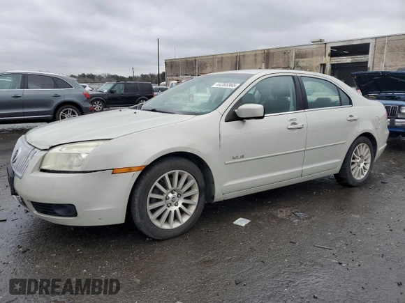 2008 Mercury Milan Premier with VIN 3MEHM08Z08R630122, listed as a Copart auction lot 44365565 with 176,832 mi miles and Salvage Title. Bid and sale history available at carsss.com. Image 1.