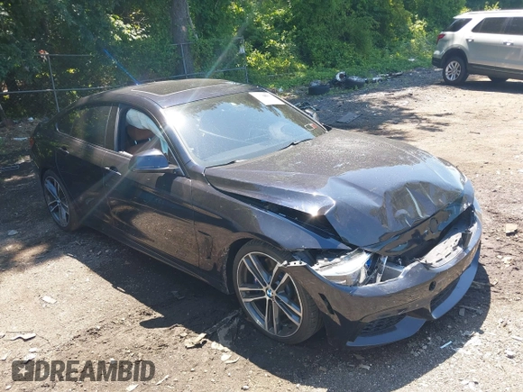 2019 BMW 4 Series 440i xDrive with VIN WBA4J7C57KBM76622, listed as a IAAI auction lot 39738945 with 79,540 mi miles and . Bid and sale history available at carsss.com. Image 1.