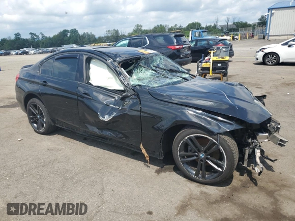2015 BMW 3 Series 328i xDrive with VIN WBA3B5G53FNS11840, listed as a Copart auction lot 56533605 with Not provided miles and Salvage title. Bid and sale history available at DreamBid. Image 4.