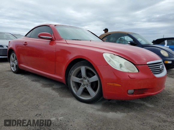 2002 Lexus SC with VIN JTHFN48Y620002298, listed as a Copart auction lot 75175054 with Not Provided miles and Non Repairable. Bid and sale history available at carsss.com. Image 4.