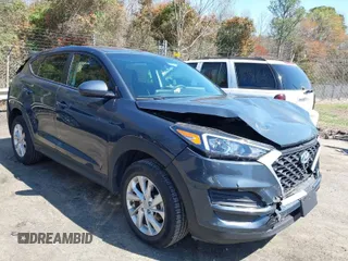 2019 Hyundai Tucson SE with VIN KM8J2CA48KU035510, listed as a IAAI auction lot 41886775 with 48,661 mi miles. Bid and sale history available at carsss.com. Image 1.