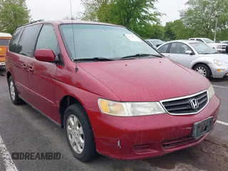 2003 Honda Odyssey EX-L with VIN 5FNRL18993B009180, listed as a IAAI auction lot 42224572 with 187,781 mi miles and . Bid and sale history available at DreamBid. Image 1.