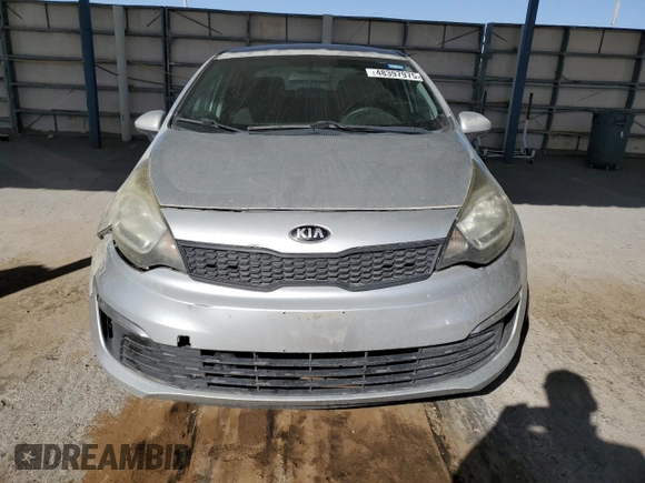 2016 Kia Rio LX with VIN KNADM4A33G6572223, listed as a Copart auction lot 48397975 with 113,933 mi miles and Salvage Title. Bid and sale history available at carsss.com. Image 5.