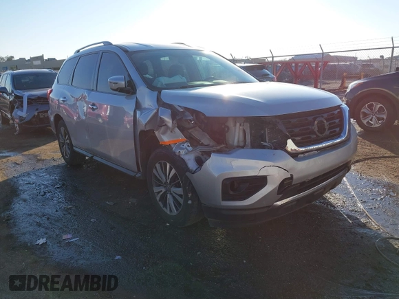 2020 Nissan Pathfinder SV with VIN 5N1DR2BN3LC591984, listed as a IAAI auction lot 40992368 with 95,885 mi miles and . Bid and sale history available at DreamBid. Image 1.
